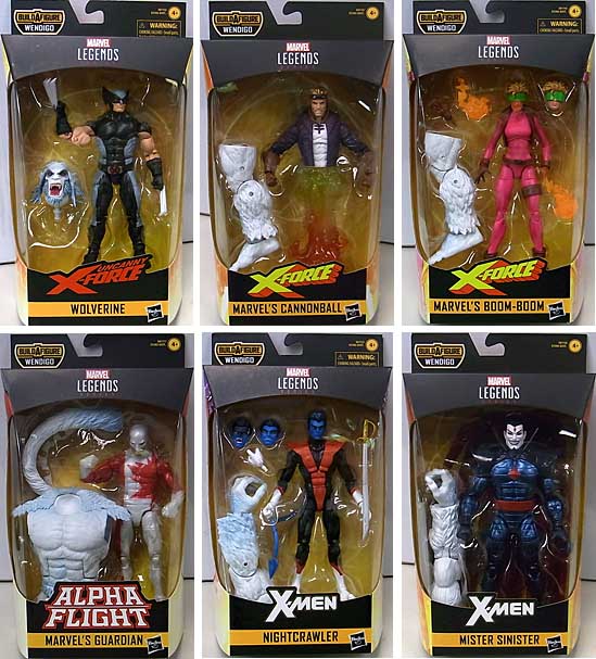 HASBRO MARVEL LEGENDS 2019 X-FORCE SERIES 1.0 6種セット [WENDIGO SERIES]